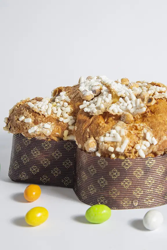 Colomba artigianale con gocce di cioccolato a latte