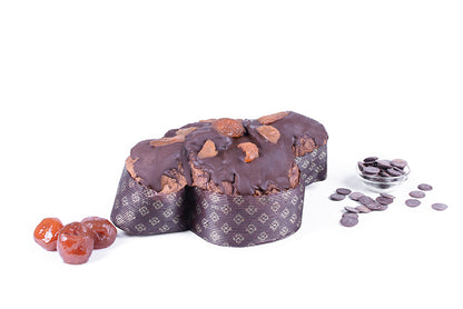 Colomba artigianale al cioccolato fondente e albicocca