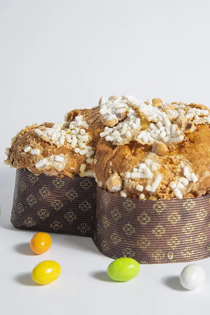 Colomba artigianale con gocce di cioccolato a latte