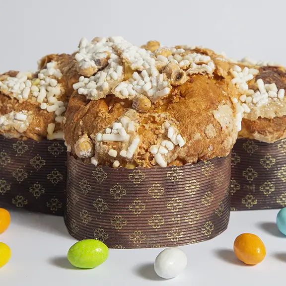 Colomba artigianale con gocce di cioccolato a latte