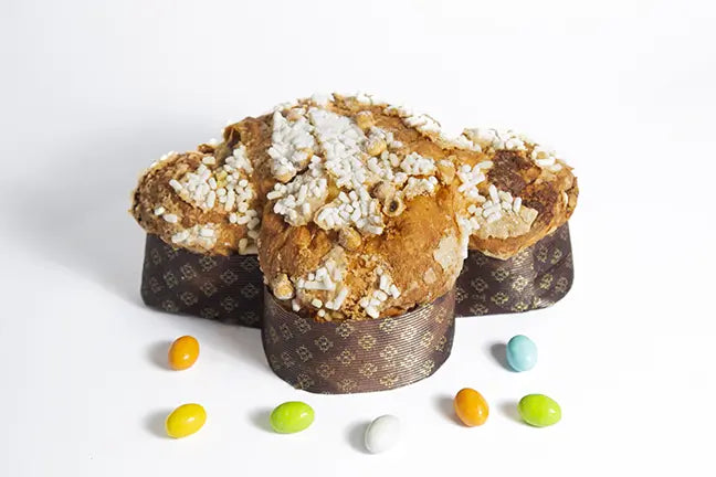 Colomba artigianale con gocce di cioccolato a latte